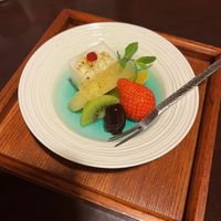 This fruit was perfect  at Fucha Bon in Tokyo