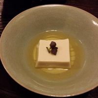 chilled tofu at Fucha Bon in Tokyo