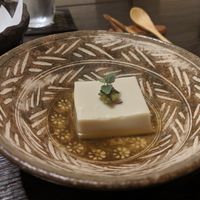 Sesame tofu at Fucha Bon in Tokyo