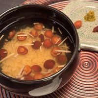 Mushroom soup  at Daigo in Tokyo