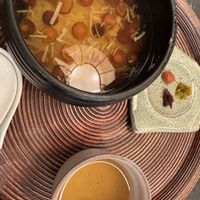 A very interesting soup  at Daigo in Tokyo