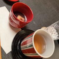 Green tea and red bean soupp  at Daigo in Tokyo