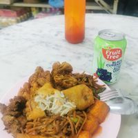 Mock meat, tofu, spring rolls, noodles etc at Ee Beng Vegetarian Food 毅明素食 in Penang