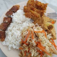 My choice from buffet for 9 ringgit at Ee Beng Vegetarian Food 毅明素食 in Penang