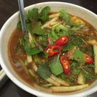 Asam laksa at Luk Yea Yan Vegetarian Restaurant 鹿野苑素食馆 in Penang