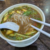 Asam laksa at Luk Yea Yan Vegetarian Restaurant 鹿野苑素食馆 in Penang