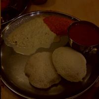 Idly - RM2.50
Steamed rice and lentil patties served with chutney and sambar
The patties just melts in your mouth, nice and fluffy. The sauces are coconut and spicy sambar which are well balanced at Woodlands Vegetarian Restaurant - Georgetown in Penang