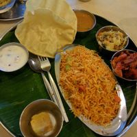 Briyani Set - RM10.00
Good portion of flavourful briyani rice and side dishes. at Woodlands Vegetarian Restaurant - Georgetown in Penang