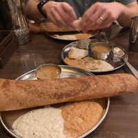 Masala dosa and idly   at Woodlands Vegetarian Restaurant - Georgetown in Penang