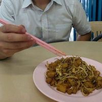 Delicious char koay teo! at Chang Sow Chai Vegetarian长寿斋素食 in Penang