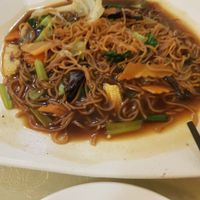 Braised yee mee. RM8.80 small portion at NEU Vegetarian Restaurant in Petaling Jaya
