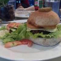 veggie burger at Greens in Quezon City