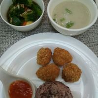 veg nuggets and rice meal at Healthy Bites in Pasay City