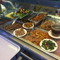 The buffet. No meat at all!  at New Quan Yin Chay Vegetarian Food Garden in Metro Manila