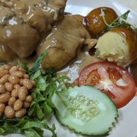 Signature Chicken chop at Ci Hang 慈航 in Central Singapore