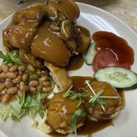Braised chicken   at Ci Hang 慈航 in Central Singapore