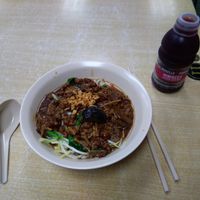 Great mushroom noodles at Ci Hang 慈航 in Central Singapore