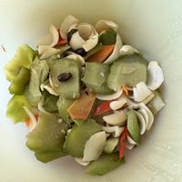 Stir Fried Veg with Lily Bulbs   at Divine Realm 天运素食园 in Northeast Singapore