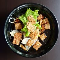 Dumpling Ramen (dry) at Divine Realm 天运素食园 in Northeast Singapore