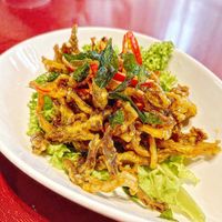 Spices butter veg frog(mock) at Fo You Yuan 佛有缘 in Central Singapore