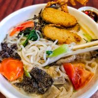 Sliced fish bee hoon soupSliced fish bee hoon soup at Fo You Yuan 佛有缘 in Central Singapore