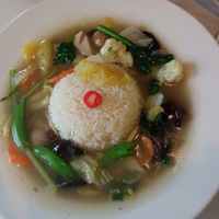 Mixed vegetable rice at Fo You Yuan 佛有缘 in Central Singapore