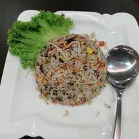 Olive fried rice at Greenland Vegetarian Restaurant 菩提林 in Northeast Singapore