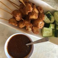 Veg Satay! at Greenland Vegetarian Restaurant 菩提林 in Northeast Singapore