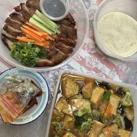 Beijing ‘duck’ wraps, tofu   at Greenland Vegetarian Restaurant 菩提林 in Northeast Singapore