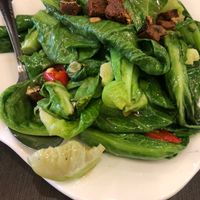 Salted Fish Kai Lan at Greenland Vegetarian Restaurant 菩提林 in Northeast Singapore