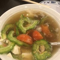 bitter gourd soup (small) $6 👍🏻👍🏻 at Greenland Vegetarian Restaurant 菩提林 in Northeast Singapore