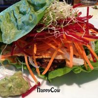 Cheese burger at Happy Realm Vegetarian in Central Singapore