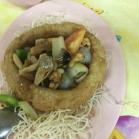 Yam Ring at Happy Realm Vegetarian in Central Singapore
