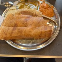 Vegan Masala Dosa with Sambar and Chutneys  #Veganuary at Komala Vilas - Serangoon Rd in Central Singapore
