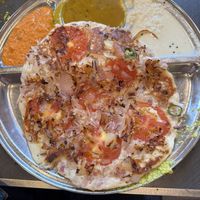 Vegan Onion and Tomato Uttapam with Sambhar and chutneys #Veganuary at Komala Vilas - Serangoon Rd in Central Singapore