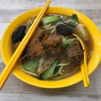Herbal noodles at Kwan Im Vegetarian 東南亞觀音素食舘 in Central Singapore