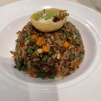Chili X.O Fried Rice (with Butcher Kitchen)  at Ling Zhi Restaurant 灵芝 - Orchard in Central Singapore