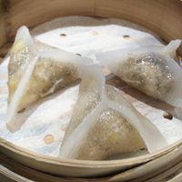 Steamed Assorted Vegetables and Corn Filling Vegetarian Dumpling at Ling Zhi Restaurant 灵芝 - Orchard in Central Singapore