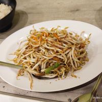 Fried bean sprouts at Nature Cafe 自然素食 - Bukit Merah in Central Singapore