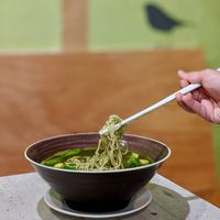 Lei Cha Noodle Soup at Nature Cafe 自然素食 - Bukit Merah in Central Singapore