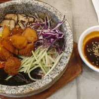 Monkey head bibimbap at Nature Cafe 自然素食 - Bukit Merah in Central Singapore