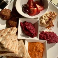 Small mezze platter to share as starter at Original Sin in Central Singapore