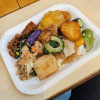 Food from buffet at Sān Lái SùShí - Sun Like in Taipei