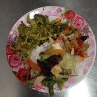 red curry plus some others at Youta Jay Vegetarian Food in Ayutthaya