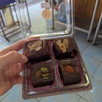 Vegan brownies! at Youta Jay Vegetarian Food in Ayutthaya