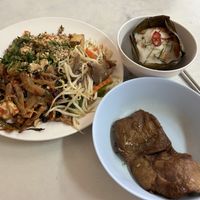 Chosen dishes from the buffet  at Aroi Vegetarian food - Arawy in Bangkok