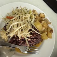 Sprouts and curry and more  at Aroi Vegetarian food - Arawy in Bangkok