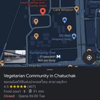 Location at Chamlong's / The Vegetarian Society Chatuchak in Bangkok