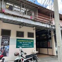 Entrance to the food stalls  at Chamlong's / The Vegetarian Society Chatuchak in Bangkok