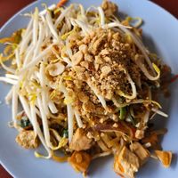 Pad thai at Chamlong's / The Vegetarian Society Chatuchak in Bangkok